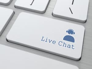 live chat button